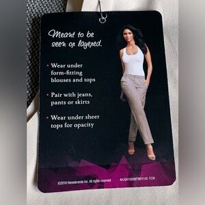 Maidenform Top Solutions Nude Colored Sleeveless Body-con New With Tags Size L